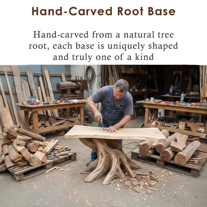 Tree Branch Bookshelf Handcarved Driftwood Sculpture Art